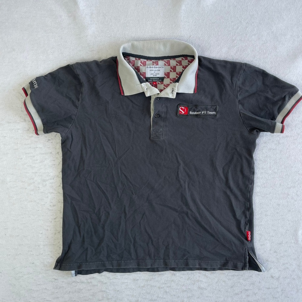 Sauber F1 Team Global Sports Polo Shirt Mens XL‎ Black Jose Cuervo Racing 2012